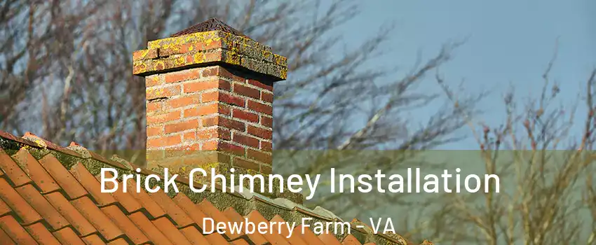 Brick Chimney Installation Dewberry Farm - VA