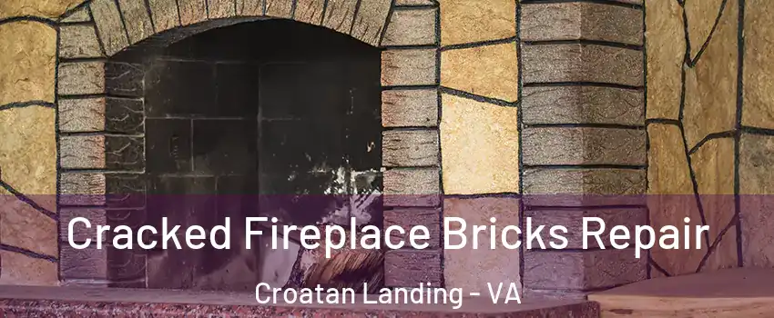 Cracked Fireplace Bricks Repair Croatan Landing - VA