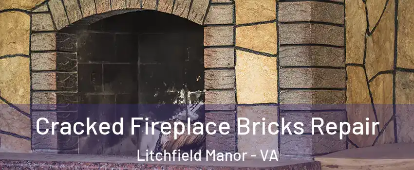 Cracked Fireplace Bricks Repair Litchfield Manor - VA