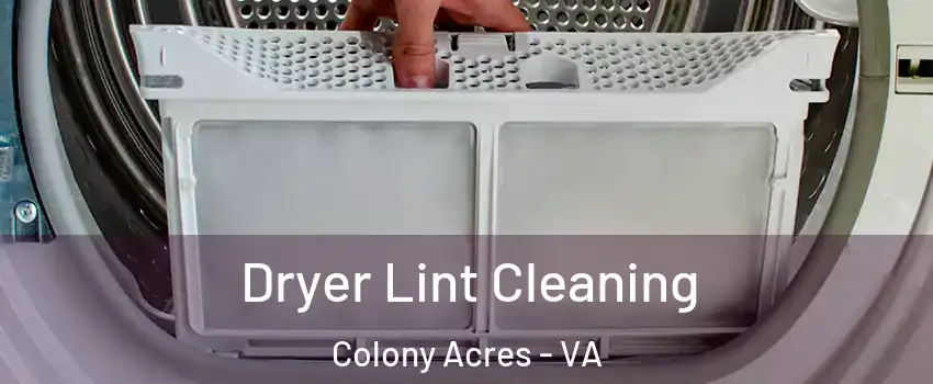 Dryer Lint Cleaning Colony Acres - VA