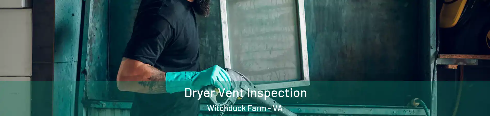 Dryer Vent Inspection Witchduck Farm - VA