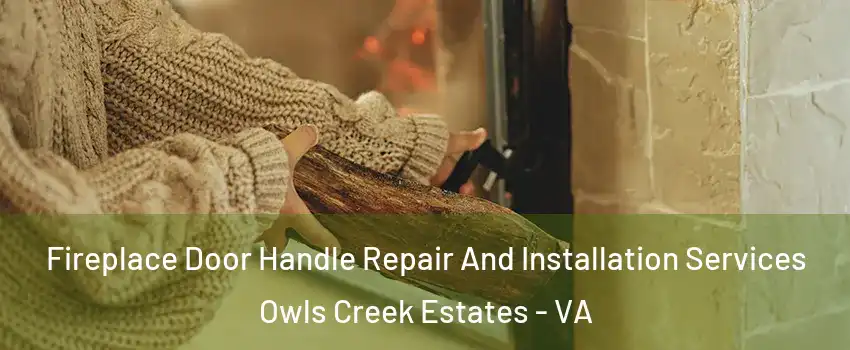 Fireplace Door Handle Repair And Installation Services Owls Creek Estates - VA