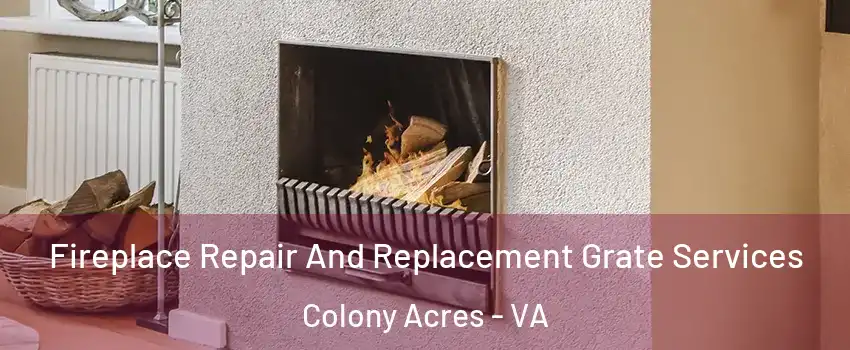 Fireplace Repair And Replacement Grate Services Colony Acres - VA