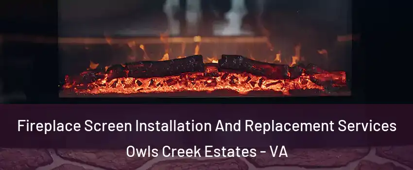 Fireplace Screen Installation And Replacement Services Owls Creek Estates - VA