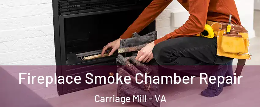 Fireplace Smoke Chamber Repair Carriage Mill - VA