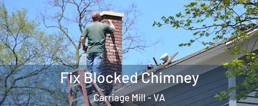 Fix Blocked Chimney Carriage Mill - VA