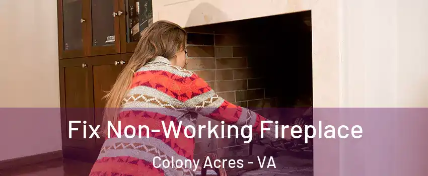 Fix Non-Working Fireplace Colony Acres - VA