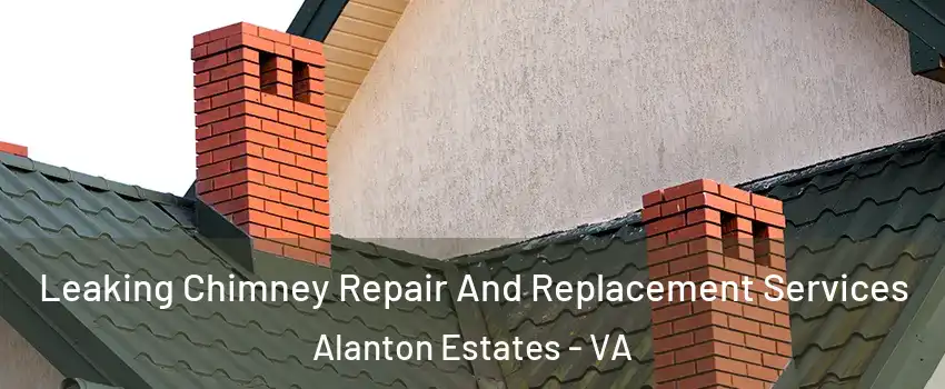 Leaking Chimney Repair And Replacement Services Alanton Estates - VA