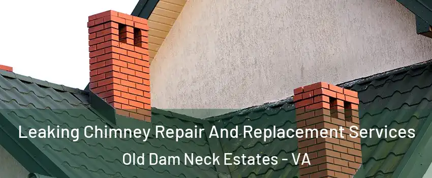 Leaking Chimney Repair And Replacement Services Old Dam Neck Estates - VA