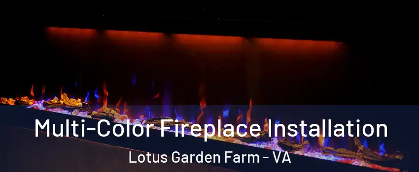 Multi-Color Fireplace Installation Lotus Garden Farm - VA