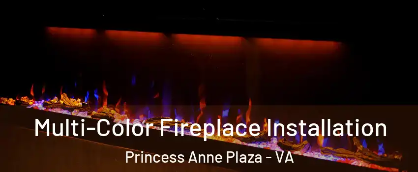 Multi-Color Fireplace Installation Princess Anne Plaza - VA